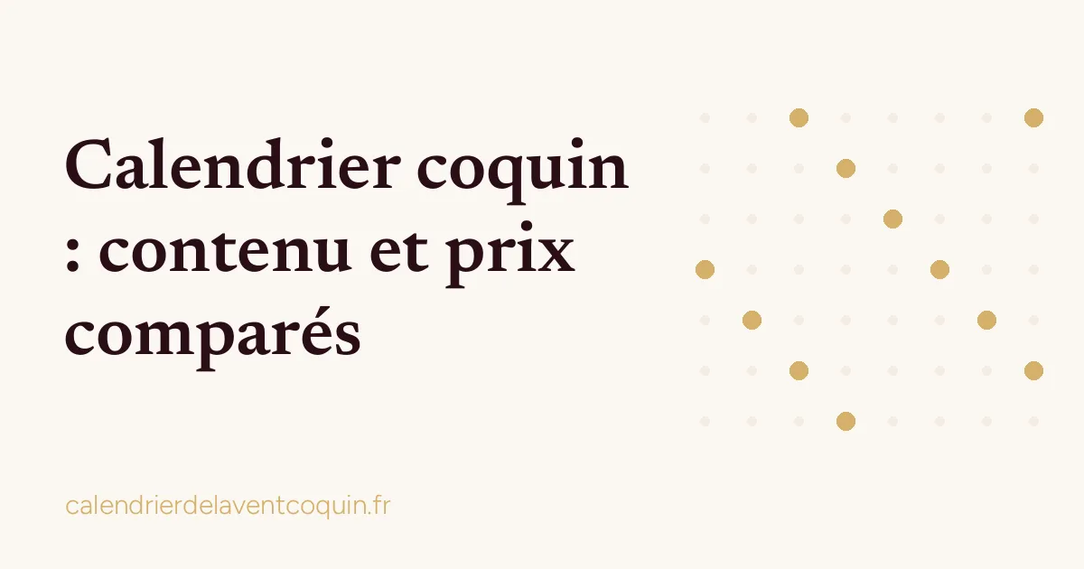 Image de couverture : contenu et prix des calendriers coquins